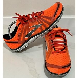 Brooks Pure Connect Orange Silver Black Men's Running Athletic Shoes Size 10.5 D
